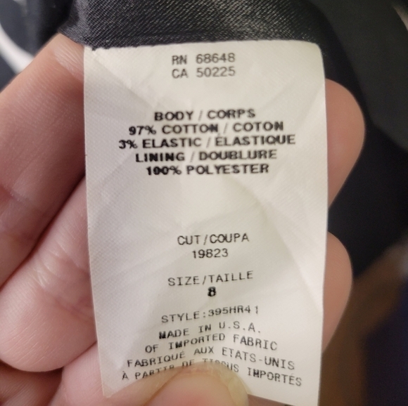 ABS by Allen Schwartz collection black&white polka-dot formal strapless size 8 - Picture 8 of 8